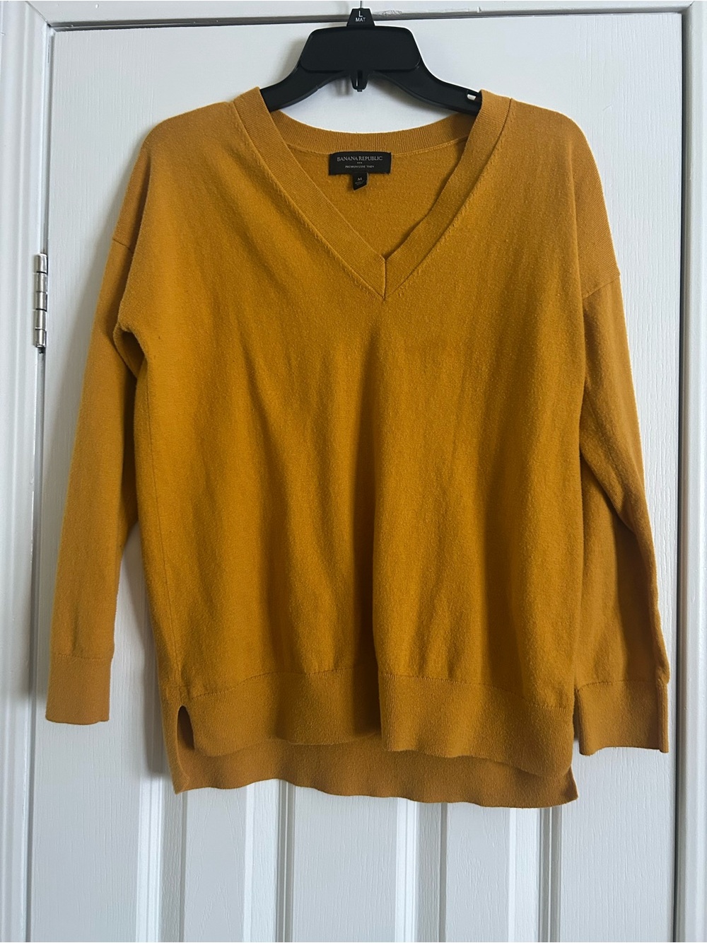 Banana Republic Golden Mustard V-Neck Sweater